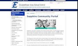 
							         Sapphire Community Portal - Elizabethtown Area School District								  
							    