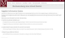 
							         Sapphire Community Web Portal - Mechanicsburg Area School District								  
							    