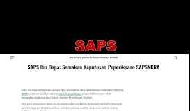 
							         SAPS IBU BAPA • Sistem Analisis Peperiksaan Sekolah								  
							    
