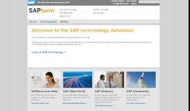 
							         SAPterm - SAP Terminology								  
							    