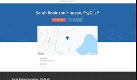 
							         Sarah Robinson-Hudson Client Portal | SimplePractice								  
							    