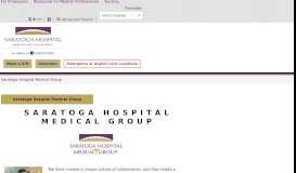 
							         Saratoga Hospital Medical Group | Saratoga Hospital								  
							    