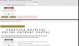 
							         Saratoga Hospital Online Payment Portal | Saratoga Hospital								  
							    