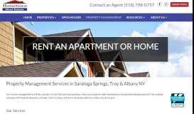 
							         Saratoga Springs, Troy & Albany NY Property Management Services								  
							    