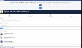 
							         Sarkari Naukri - Govt Jobs Portal - Home | Facebook								  
							    