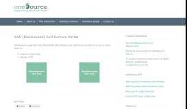 
							         SAS (Blackshield) Self-Service Portal | oneSource								  
							    