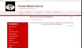 
							         SAS Curriculum Pathways • Page - Hamlet Middle School								  
							    