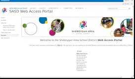 
							         SASD Web Access Portal - Home								  
							    