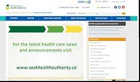 
							         Saskatoon Health Region								  
							    