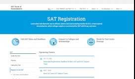 
							         SAT Registration | SAT Suite of Assessments – The College Board								  
							    
