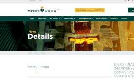 
							         saudi arabian mining company (maaden) announces the ...								  
							    