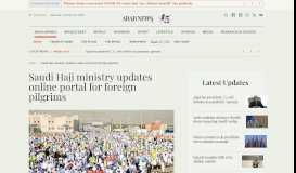 
							         Saudi Hajj ministry updates online portal for foreign pilgrims | Arab ...								  
							    