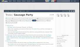 
							         Sausage Party / Trivia - TV Tropes								  
							    