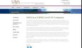 
							         SAVA Workforce Solutions, LLC » SAVA is a CMMI Level III Company								  
							    