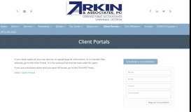
							         Savannah, GA Accounting Firm | Client Portals Page | Arkin ...								  
							    