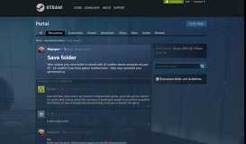 
							         Save folder :: Portal General Discussions - Steam Community								  
							    