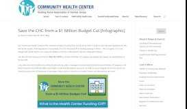 
							         Save the CHC from a $1 Million Budget Cut [Infographic] - VNACJ ...								  
							    