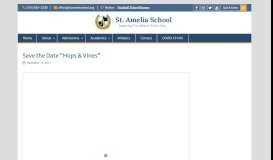 
							         Save the Date “Hops & Vines” – St. Amelia School								  
							    