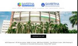 
							         Saveetha School of Engineering								  
							    