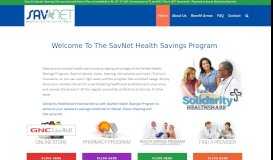 
							         Savnet Health Savings Program: Home								  
							    