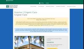 
							         Sawgrass | Baptist Health Urgent Care - Baptist Health South Florida								  
							    