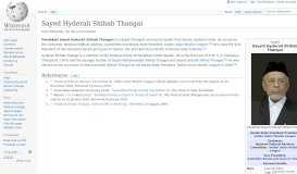 
							         Sayed Hyderali Shihab Thangal - Wikipedia								  
							    