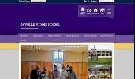 
							         Sayville Middle School / Homepage - Sayville Public Schools								  
							    