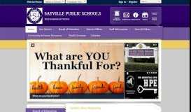 
							         Sayville Public Schools								  
							    