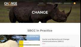 
							         SBCC in Practice • Change | Change Wildlife Consumer Behaviour								  
							    