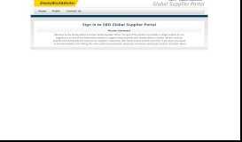 
							         SBD Global Supplier Portal								  
							    
