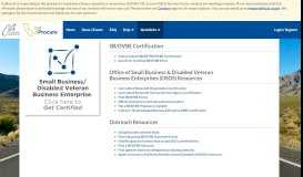
							         SB/DVBE Certification - Cal eProcure - CA.gov								  
							    