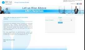 
							         SBI Life Group Customer Portal								  
							    
