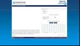 
							         SBI Mutual Fund Online Transaction Platform - Customer Login								  
							    