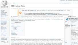 
							         SBI Mutual Fund - Wikipedia								  
							    