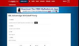 
							         SBL AdvantAge 50 Kickoff Party | MyRadioLink.com								  
							    