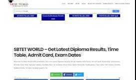 
							         SBTET WORLD - Get Latest Diploma Results, Time Table, Admit Card ...								  
							    