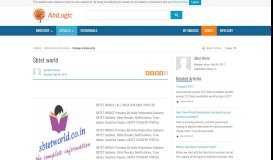 
							         Sbtet world - Submit Articles - AbiLogic								  
							    