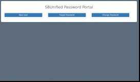 
							         SBUnified Password Portal								  
							    