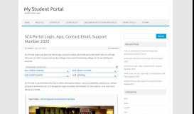 
							         SC4 Portal Login, App, Contact Email, Number 2019 Detail								  
							    