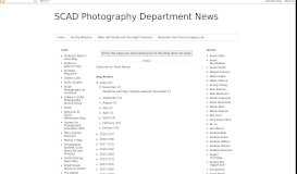 
							         SCAD Photography Department News - SCAD Photo Blog								  
							    