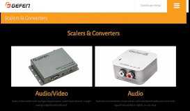 
							         Scalers & Converters | Gefen | Do the Impossible.								  
							    