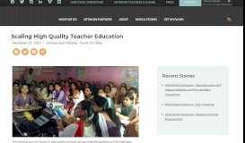 
							         Scaling High Quality Teacher Education | Teach For All								  
							    