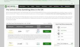 
							         Scams.info | The Test Portal for All Kinds of Online Gambling Sites								  
							    