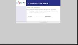 
							         SCAN Health Plan - Portal - SCAN Provider Portal								  
							    