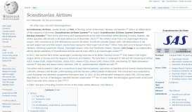
							         Scandinavian Airlines - Wikipedia								  
							    