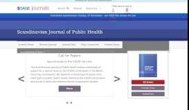 
							         Scandinavian Journal of Public Health: SAGE Journals								  
							    