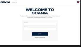 
							         Scania account - Login to Scania								  
							    