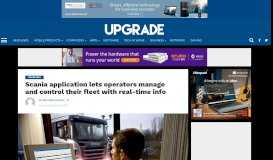 
							         Scania application lets operators manage and control their fleet with ...								  
							    