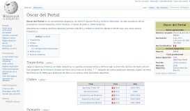 
							         Óscar del Portal - Wikipedia, la enciclopedia libre								  
							    