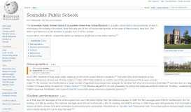 
							         Scarsdale Public Schools - Wikipedia								  
							    